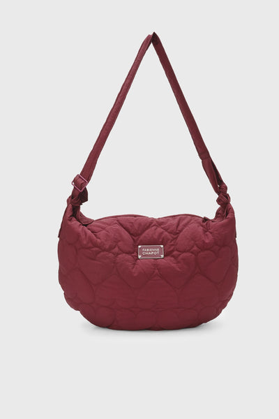 Fabienne Chapot Fabio Quilted Crossbody Bag - Burgundy