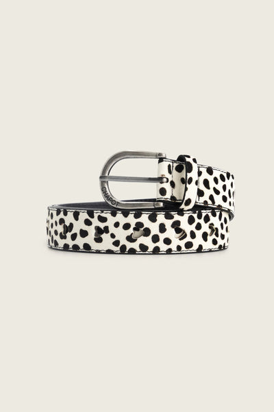 Fabienne Chapot Hairy Belt - Cosy White / Black