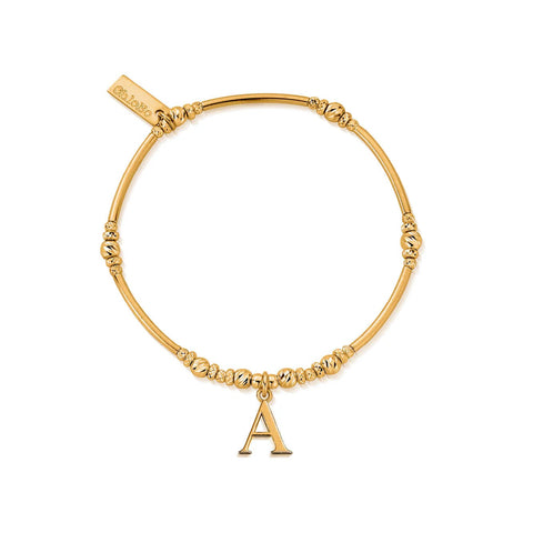 ChloBo Iconic Initial Bracelet 'A' Gold