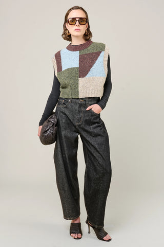 VI.VE.RE Wren Colour Block Knitted Tank - Multi