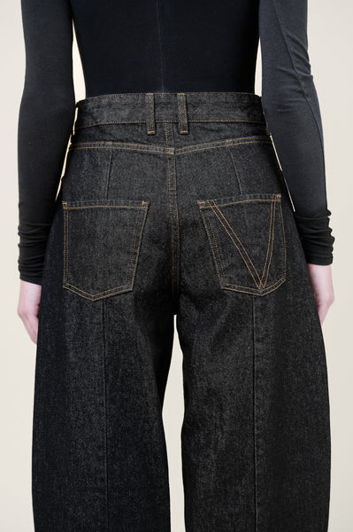 VI.VE.RE Naya Barrel Leg Jeans - Black