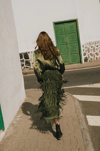 Traffic People Anything Goes Gracie Skirt - Green