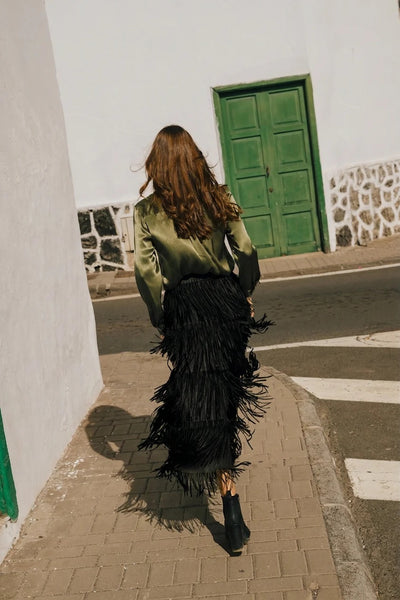 Traffic People Anything Goes Gracie Skirt - Green