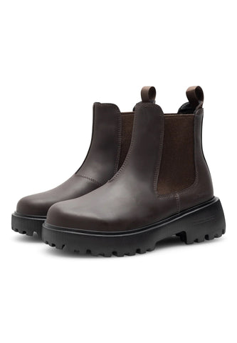 Woden Aya Waterproof Boot - Chocolate