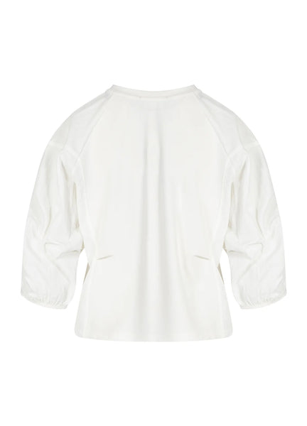 Coster Copenhagen blouse with Puff Sleeve - White