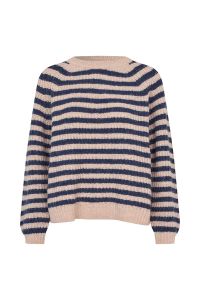 Lolly Laundry BinaLLKnit Stripe Jumper - Navy