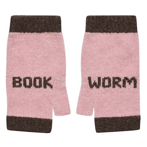 Black & Beech Book Worm Mittens in Roisin & Anthracite