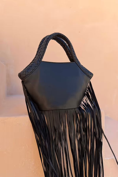 Leather Fringe Bag