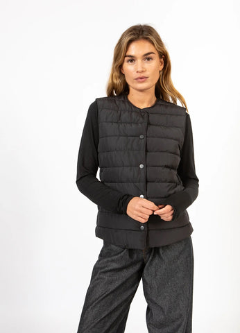 Coster Copenhagen CCHeart Asta Quilted Vest - Black