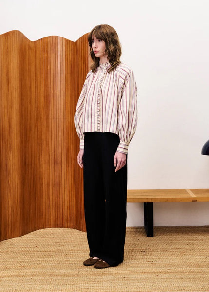 FRNCH Molly Stripe Shirt - Cream