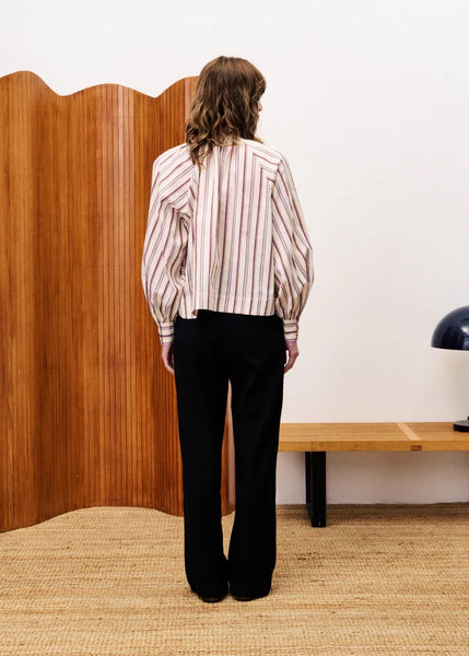 FRNCH Molly Stripe Shirt - Cream