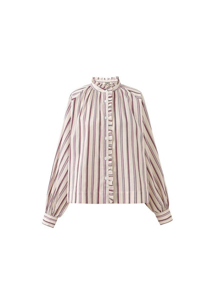 FRNCH Molly Stripe Shirt - Cream
