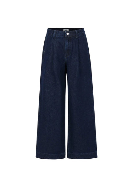 FRNCH Kishu Midnight Blue Wide Leg Jeans