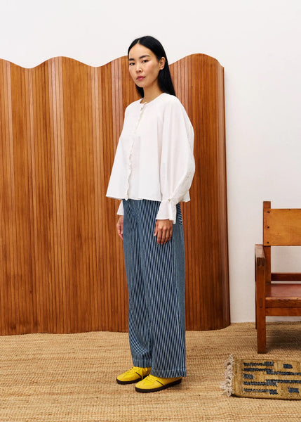 FRNCH Aragon Frill Shirt - Cream