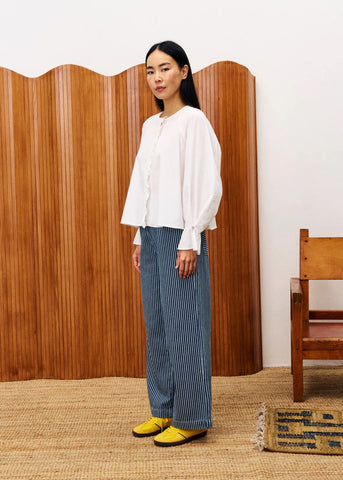 FRNCH Aragon Frill Shirt - Cream