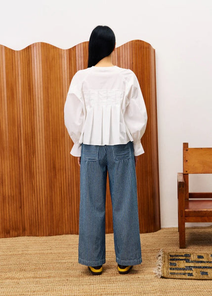 FRNCH Aragon Frill Shirt - Cream