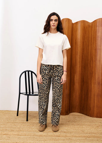 FRNCH Bobtail Leopard Jeans - Leopard