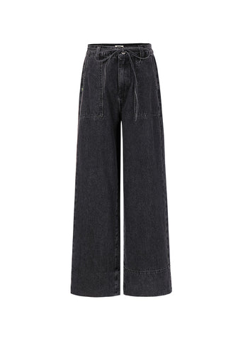 FRNCH Clarkia Wide Leg Jeans - Black
