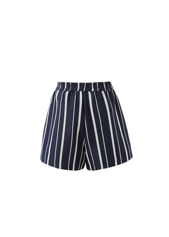FRNCH Jaws Stripe Shorts - Navy