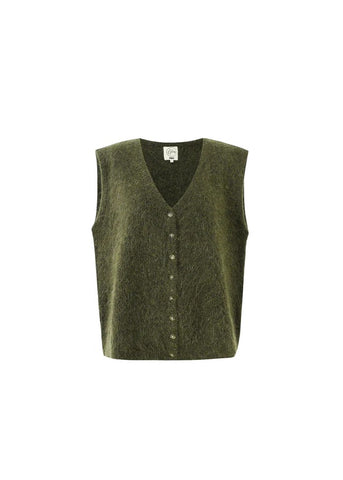 FRNCH Kukicha Knitted Tank - Khaki