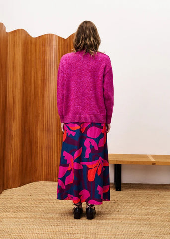 FRNCH Perrein Knitted Sweater - Fuchsia