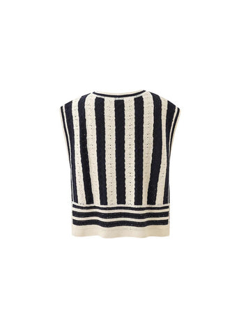 FRNCH Debbie Knitted Top - Blue