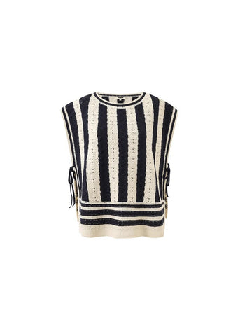 FRNCH Debbie Knitted Top - Blue