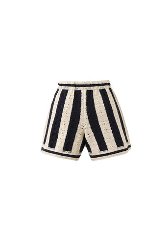 FRNCH Cinnamon Knitted Shorts - Navy
