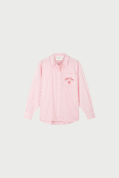 Fabienne Chapot Alex Pink Stripe Blouse - Pink Rendez Vous