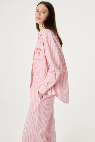 Fabienne Chapot Alex Pink Stripe Blouse - Pink Rendez Vous