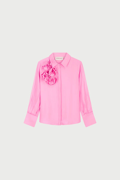 Fabienne Chapot Rosette Blouse - Petal Pink