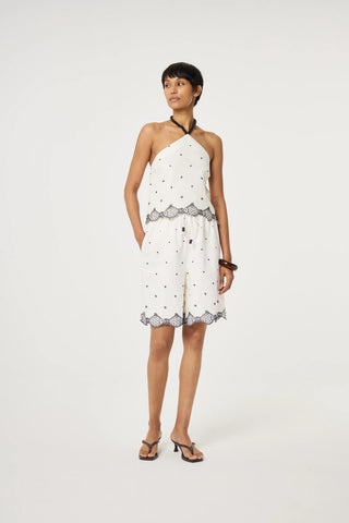 Fabienne Chapot Bohdi Embroidered Shorts - White