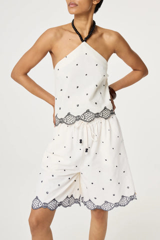 Fabienne Chapot Bohdi Embroidered Shorts - White