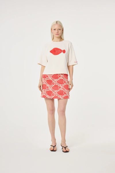 Fabienne Chapot Nanda Short Sleeve Sweater - Ecru