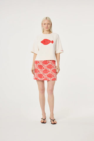 Fabienne Chapot Nanda Short Sleeve Sweater - Ecru