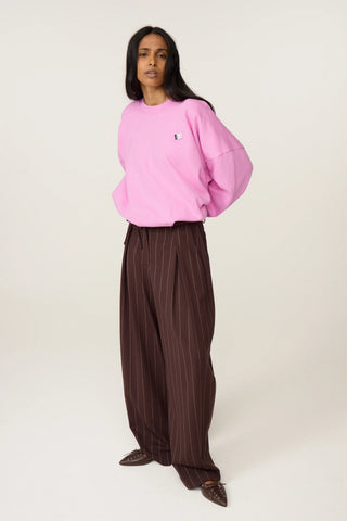 Fabienne Chapot Charlot Stripe Trousers - Brown / Pink Rose
