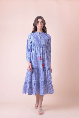 Handprint Dream Apparel Corfu Dress - Blue