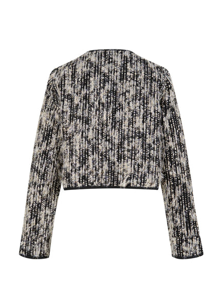 Coster Copenhagen Cropped Tweed Jacket - Black / Silver