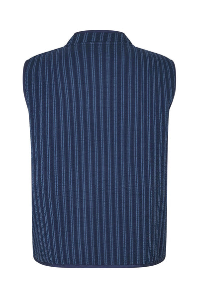 Lollys Laundry CairoLL Quilted Vest - Navy Stripe