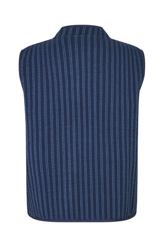 Lollys Laundry CairoLL Quilted Vest - Navy Stripe