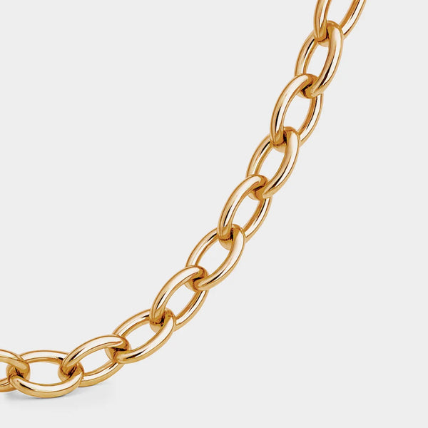 COLURi Thick Charm Chain Necklace - Gold Plated