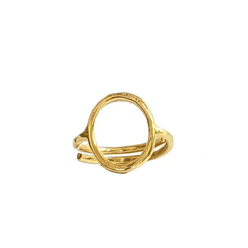 IBU Jewels Ring Circle - Gold Plated