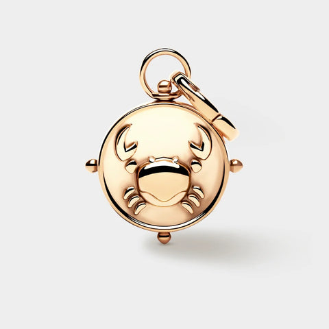 COLURi Zodiac Double Sided 'Cancer' Charm - Gold Plated