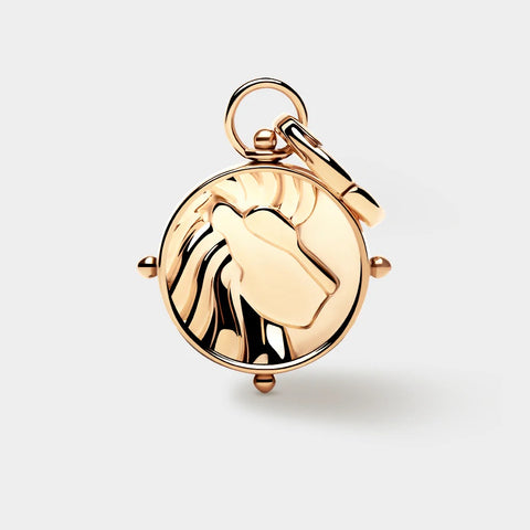 COLURi Zodiac Double Sided 'Leo' Charm - Gold Plated