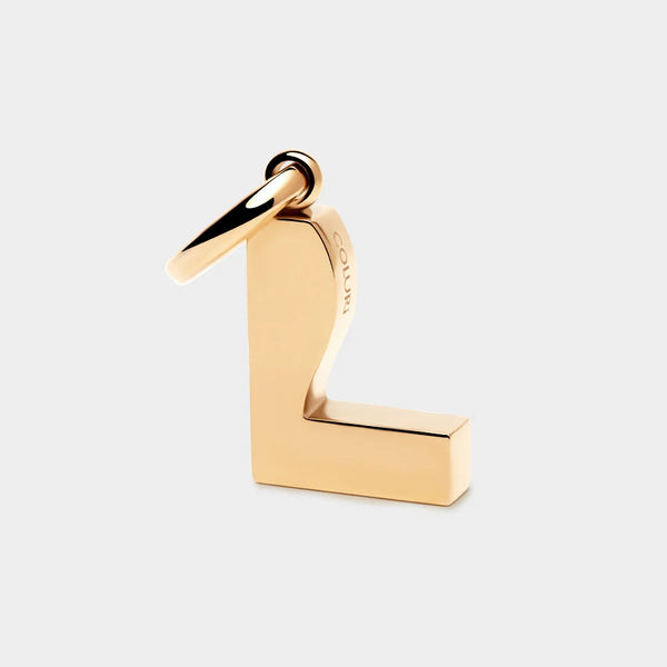 COLURi Letter L Charm - Gold Plated
