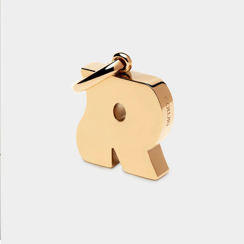COLURi Letter R Charm - Gold Plated