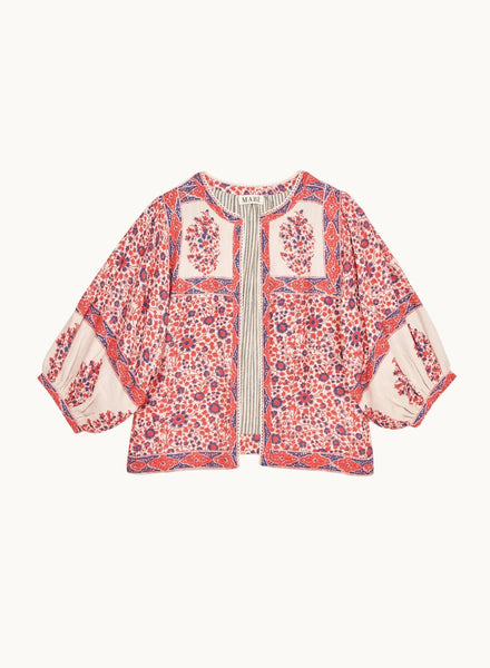 M.A.B.E. Apparel Delia Jacket - Red / Navy