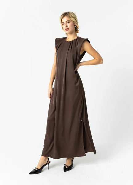Coster Copenhagen Draped Dress - Warm Brown