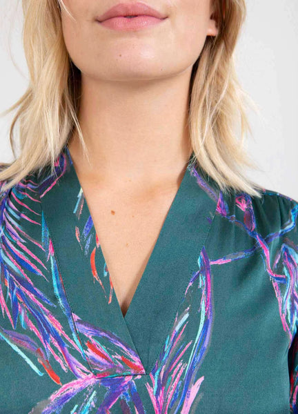 Coster Copenhagen Multi Leaves Print Dress