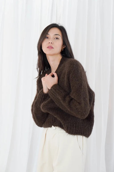 TWNS Maevane Cardigan - Chocolate